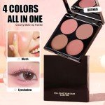 All-in-One Long-Lasting Blush and Highlighter Palette