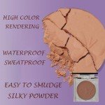 Brown Matte Blusher and Bronzer Makeup Palette