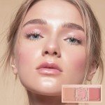 3-Color Matte Blush Palette for Cheeks