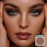 Brown Matte Blusher and Bronzer Makeup Palette