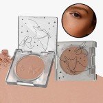 Brown Matte Blusher and Bronzer Makeup Palette