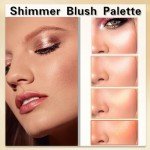 4 Color Long-Lasting Shimmer Blush Palette