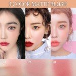 3-in-1 Matte Blush for Glowing Skin