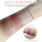 Contour Highlighter Blush Sticks Set with Brush