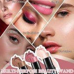 Contour Highlighter Blush Sticks Set with Brush