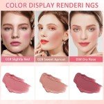 3-in-1 Cream Blush Stick Set for Cheeks