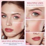 3-in-1 Cream Blush Stick Set for Cheeks