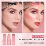 3-in-1 Cream Blush Stick Set for Cheeks