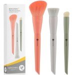 3-Piece Makeup Brush Set for Flawless Application