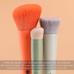 3-Piece Makeup Brush Set for Flawless Application