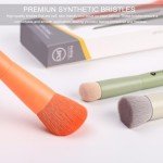 3-Piece Makeup Brush Set for Flawless Application