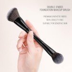 KINGMAS Dual-Ended Foundation & Bronzer Makeup Brush