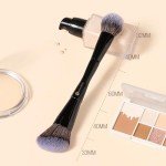KINGMAS Dual-Ended Foundation & Bronzer Makeup Brush