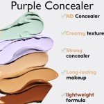 Hydrating Purple Full Coverage Concealer for Blemishes