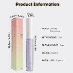 Hydrating Purple Full Coverage Concealer for Blemishes