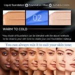 Blue Liquid Foundation Mixer for Mature Skin