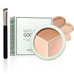 Full Coverage Creamy Concealer Palette with Brush