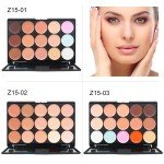 15-Color Concealer and Camouflage Palette Set