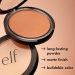 e.l.f. Primer-Infused Bronzer - Long-Lasting & Lightweight