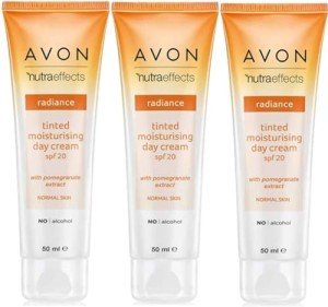 Avon Nutraeffects Radiance Tinted Day Cream SPF20 - 3 Pack