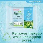 Simple Micellar Cleansing Wipes - 20 Count