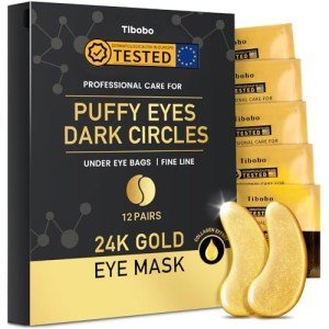 24K Gold Under Eye Patches - 12 Pairs