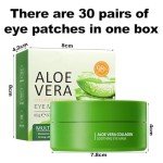 60 Pcs Aloe Vera Under Eye Gel Masks