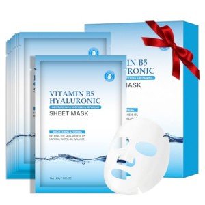 10-Pack Hydrating Hyaluronic Acid Face Masks