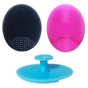 Silicone Face Scrubbers and Baby Bath Brushes Set