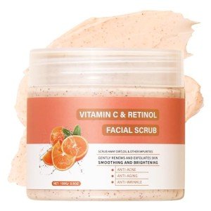 Brightening Face Scrub with Retinol and Vitamin C
