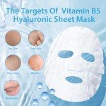 10-Pack Hydrating Hyaluronic Acid Face Masks