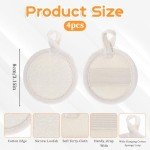 Natural Loofah Facial Scrub Pads - 4 Pack
