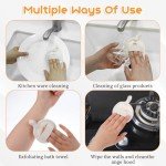 Natural Loofah Facial Scrub Pads - 4 Pack
