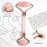 BAIMEI Rose Quartz Gua Sha & Jade Roller Set