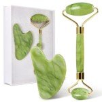 GUGUG Gua Sha and Jade Roller Set for Skin Care