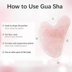 Rose Quartz Roller & Gua Sha Set for Skincare