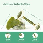 Jade Roller & Gua Sha Set for Skincare