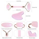 Rose Quartz Gua Sha and Jade Roller Set