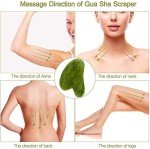 Jade Roller & Gua Sha Massage Set for Skin