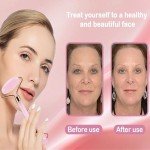 Rose Quartz Roller & Gua Sha Set for Skincare