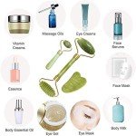 Jade Roller & Gua Sha Massage Set for Skin