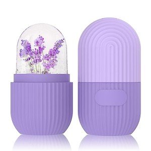Purple Silicone Ice Roller for Face and Eyes