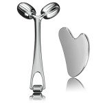 Yeamon Metal Face Roller & Gua Sha Tool