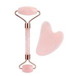 Rose Quartz Jade Roller & Gua Sha Set