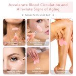Pink Gua Sha & Jade Roller Facial Massage Set