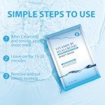 10-Pack Hydrating Hyaluronic Acid Face Masks