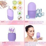 Purple Silicone Ice Roller for Face and Eyes