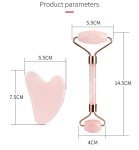 Rose Quartz Jade Roller & Gua Sha Set