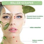 Jade Roller and Gua Sha Massage Set