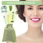 Jade Roller and Gua Sha Massage Set